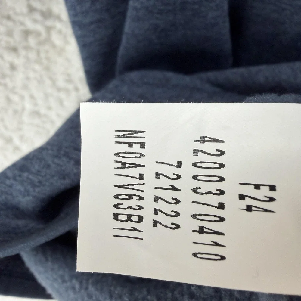 The North Face Jacket Mens Medium Blue Thermal 1/4 Zip Fleece‎ Pullover NF0A7V63